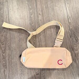 Beige, Hornitos Crossbody Belt Bag with Cubs logo Patch